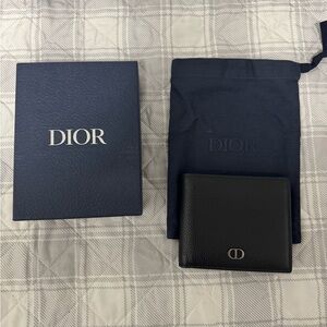 Dior Black Leather Wallet